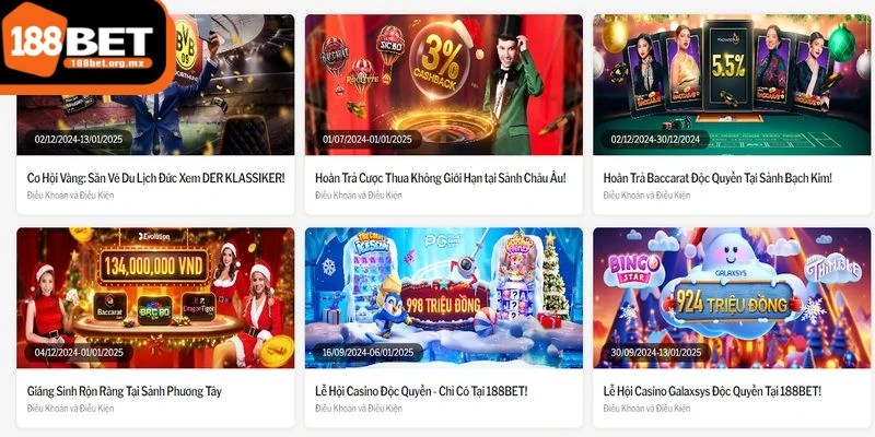 Chương trình 188BET hoàn trả tiền cược là một chính sách khuyến mãi hấp dẫn