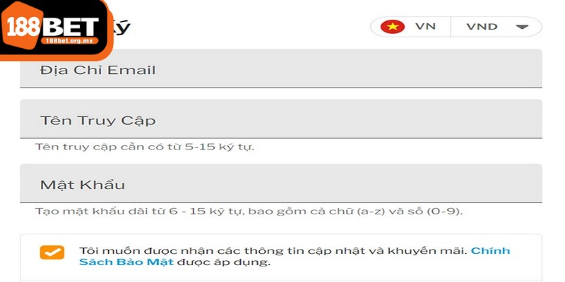 Điều khoản điều kiện 188BET - Những nội dung quan trọng 2 Điều khoản điều kiện 188BET về đăng ký tài khoản là yêu cầu bắt buộc