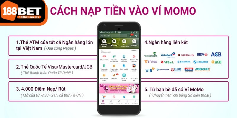 Nạp tiền 188BET - Hướng dẫn đơn giản, an toàn tuyệt đối 2 Bạn cần đăng nhập vào tài khoản Momo Pay trên ứng dụng di động của bạn