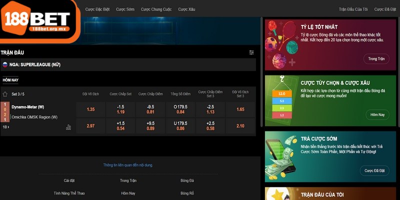 Thể thao 188BET - Trải nghiệm giải trí đỉnh cao bất tận 3 Bóng chuyền luôn mang đến những hiệp đấu nghẹt thở
